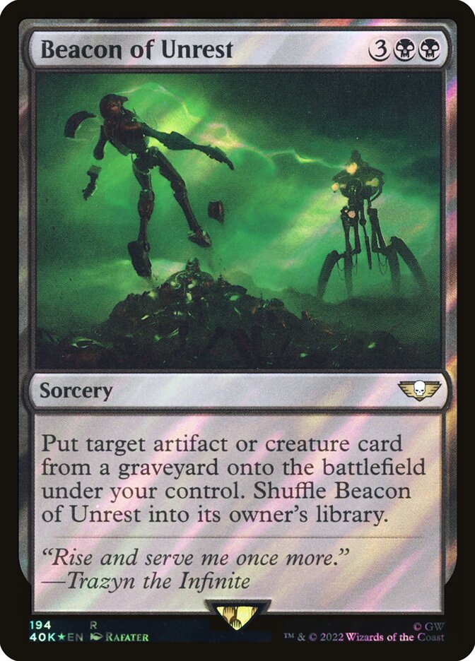 Beacon of Unrest, Warhammer 40,000 Commander · 194-star