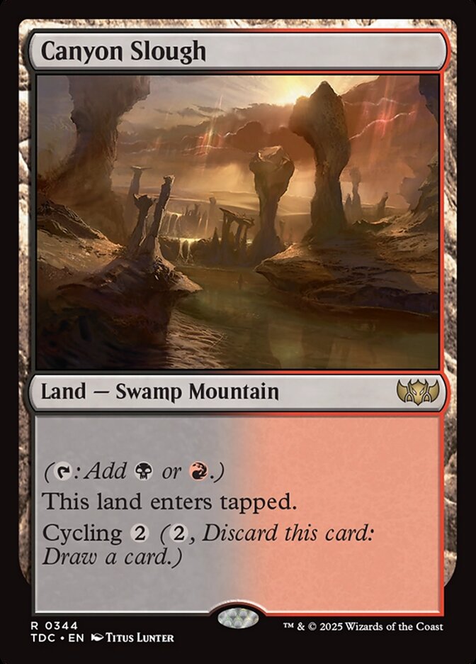 Canyon Slough, Tarkir: Dragonstorm Commander · 0344