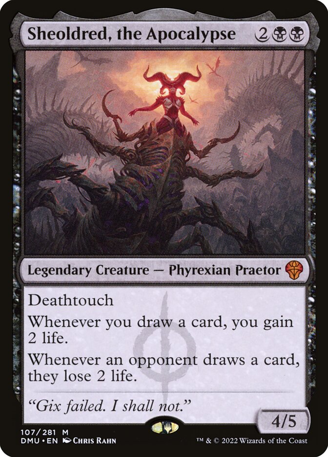 Sheoldred, the Apocalypse, Dominaria United · 107/281