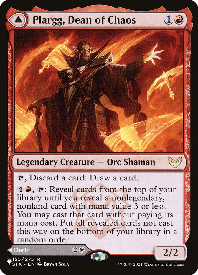 Plargg, Dean of Chaos // Augusta, Dean of Order, The List · stx-155