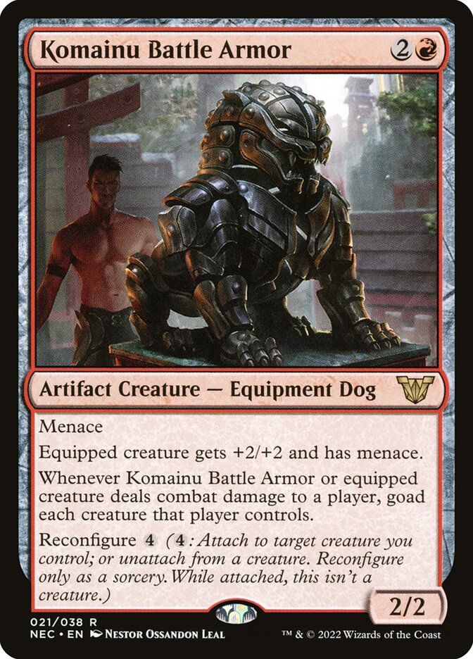 Komainu Battle Armor, Neon Dynasty Commander · 021/038
