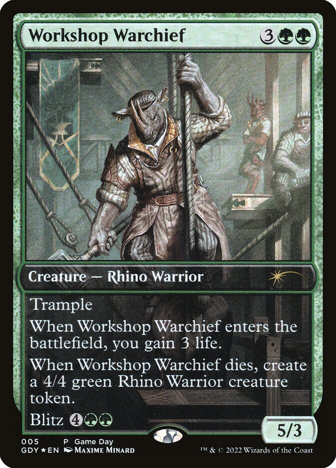 Workshop Warchief, Game Day Promos · 005/009