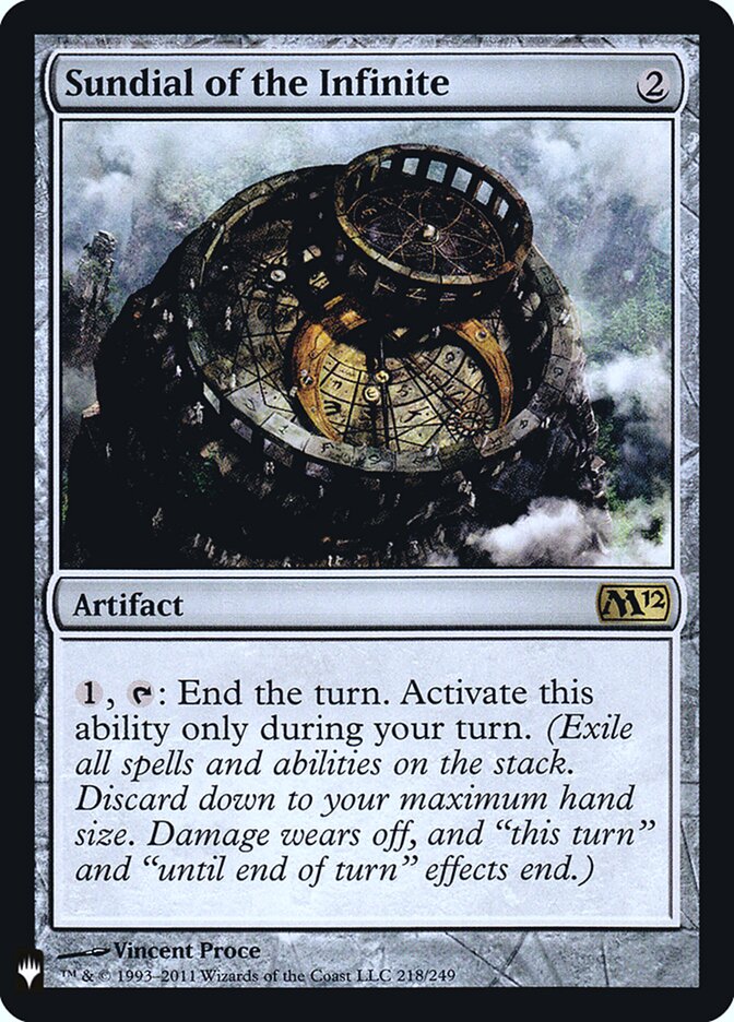 Sundial of the Infinite, The List · m12-218