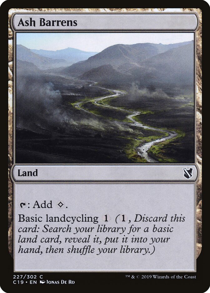 Ash Barrens, Commander 2019 · 227/302