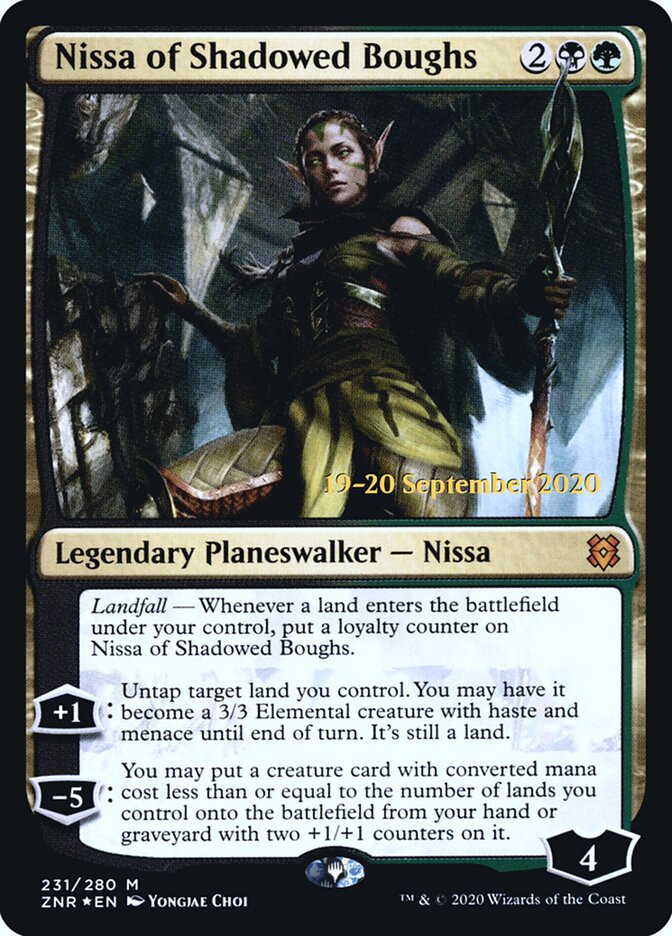 Nissa of Shadowed Boughs, Zendikar Rising Promos · 231/280