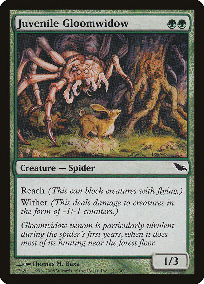 Juvenile Gloomwidow, Shadowmoor · 121/301