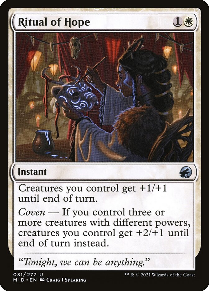Ritual of Hope, Innistrad: Midnight Hunt · 031/277