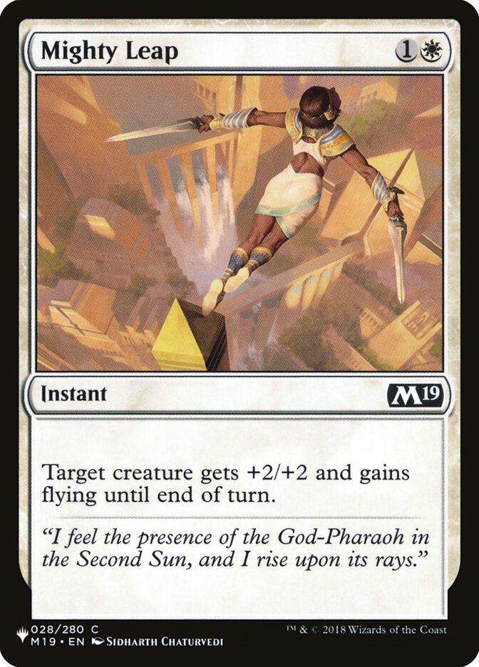 Mighty Leap, The List · m19-28