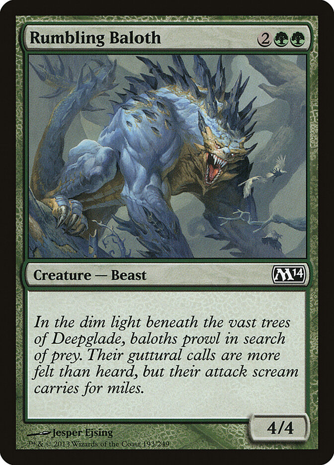Rumbling Baloth, Magic 2014 · 193/249