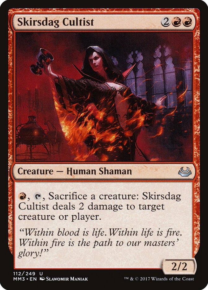 Skirsdag Cultist, Modern Masters 2017 · 112/249