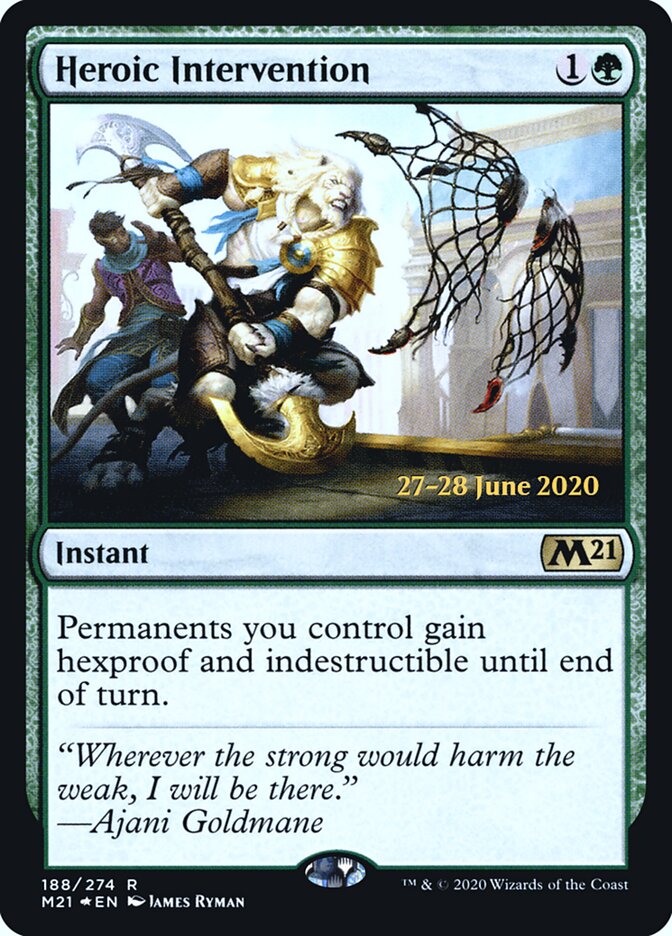 Heroic Intervention, Core Set 2021 Promos · 188/274