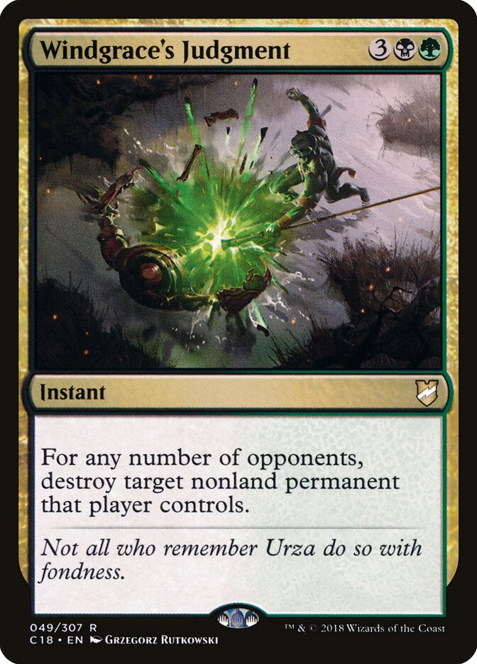 Windgrace's Judgment, Commander 2018 · 049/307