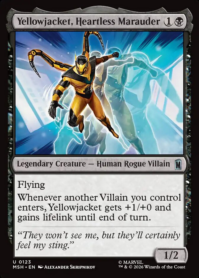 Yellowjacket, Heartless Marauder, Marvel Super Heroes · 0123