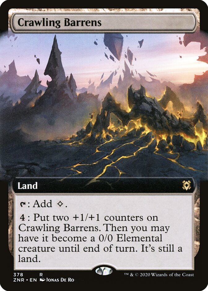 Crawling Barrens, Zendikar Rising · 378
