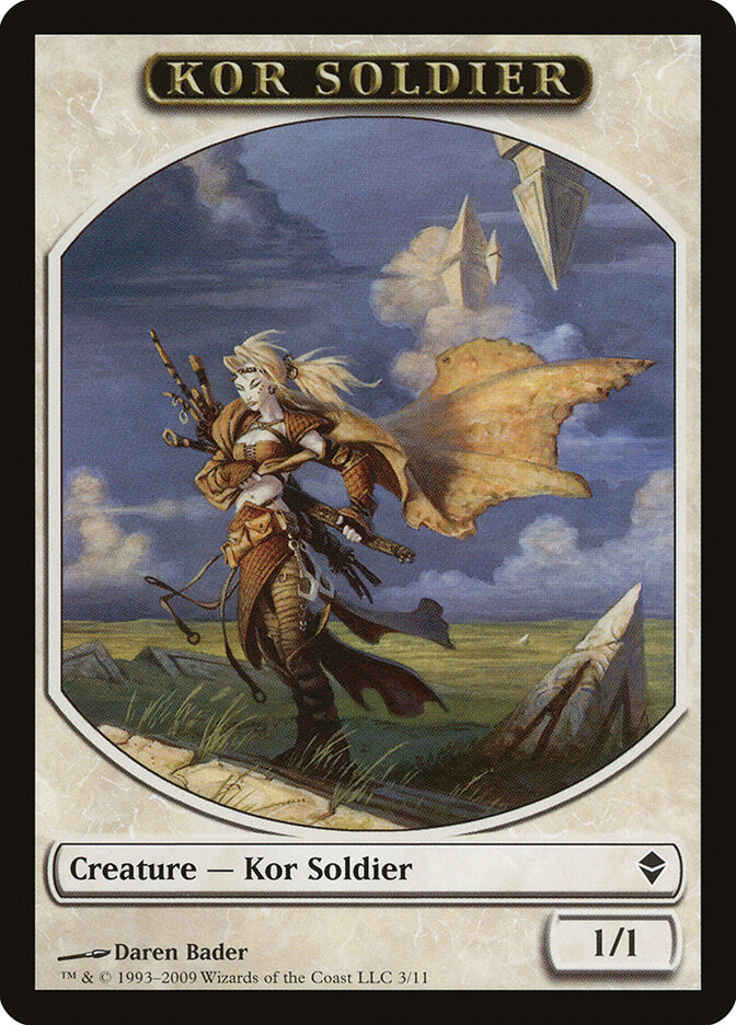 Kor Soldier, Zendikar Tokens · 3