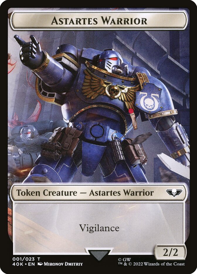 Astartes Warrior, Warhammer 40,000 Tokens · 001