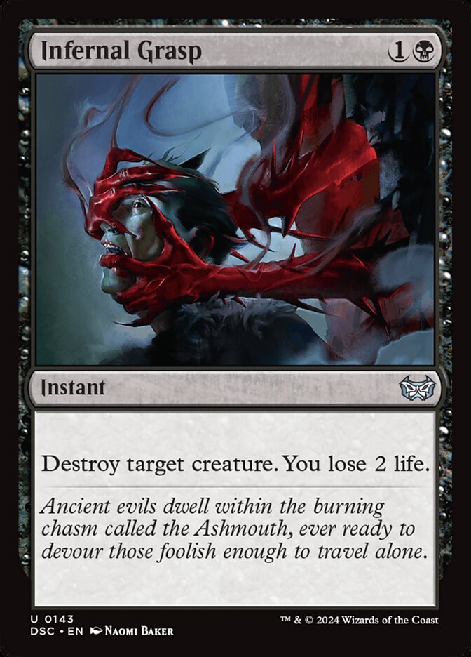 Infernal Grasp, Duskmourn: House of Horror Commander · 0143