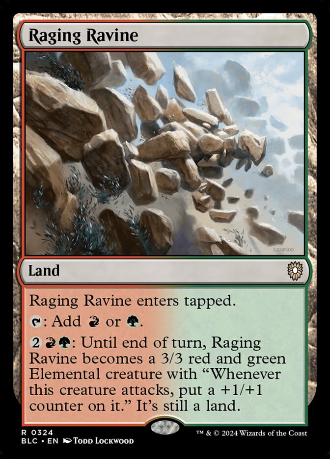 Raging Ravine, Bloomburrow Commander · 0324