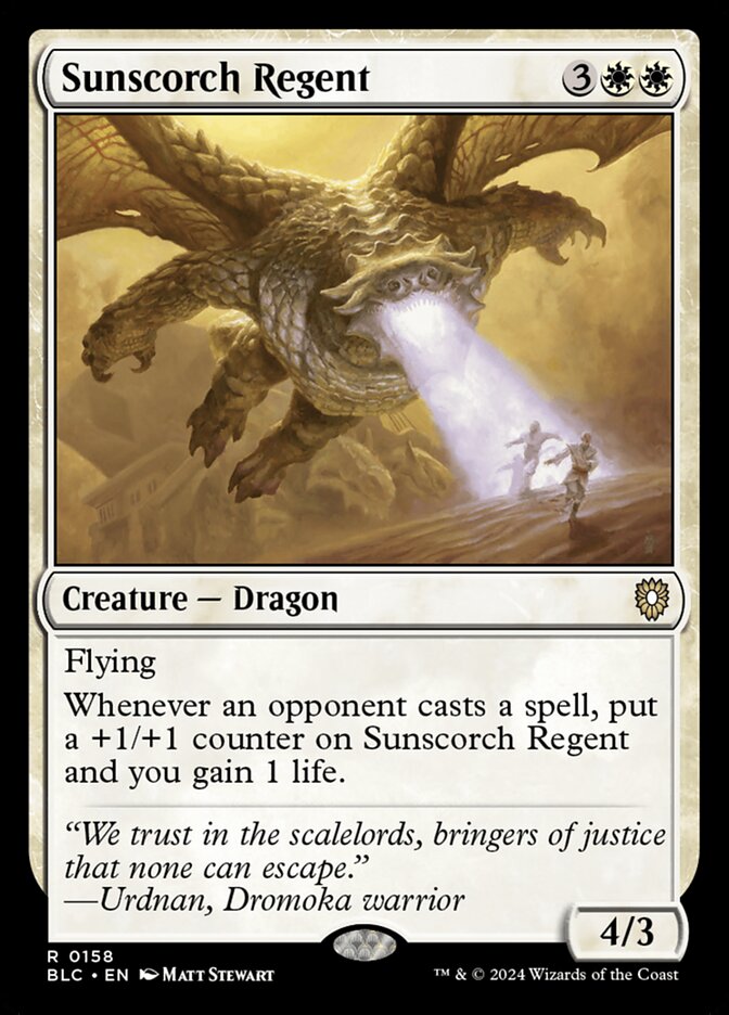 Sunscorch Regent, Bloomburrow Commander · 0158