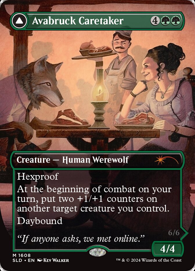 Avabruck Caretaker // Hollowhenge Huntmaster, Secret Lair Drop · 1608
