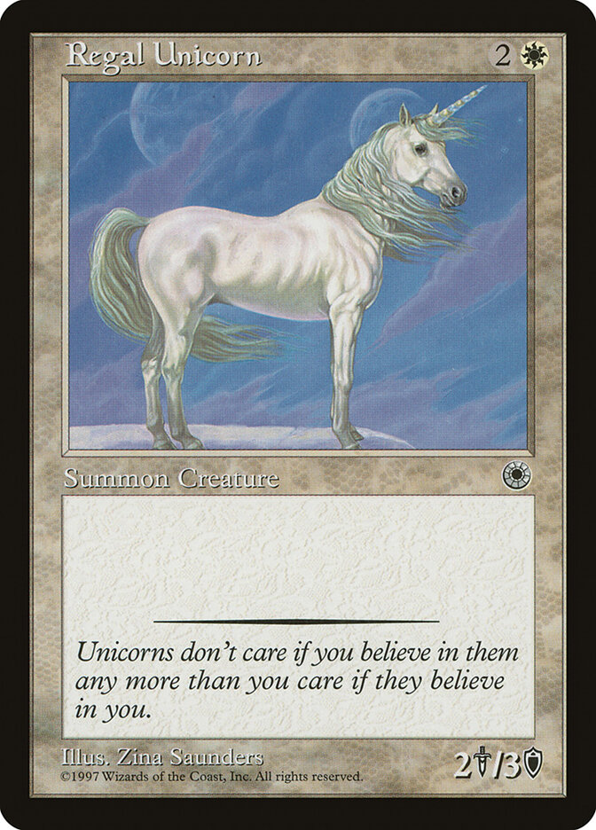 Regal Unicorn, Portal · 22