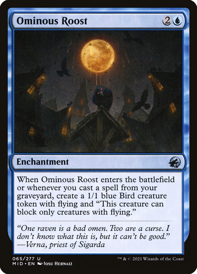 Ominous Roost, Innistrad: Midnight Hunt · 065/277