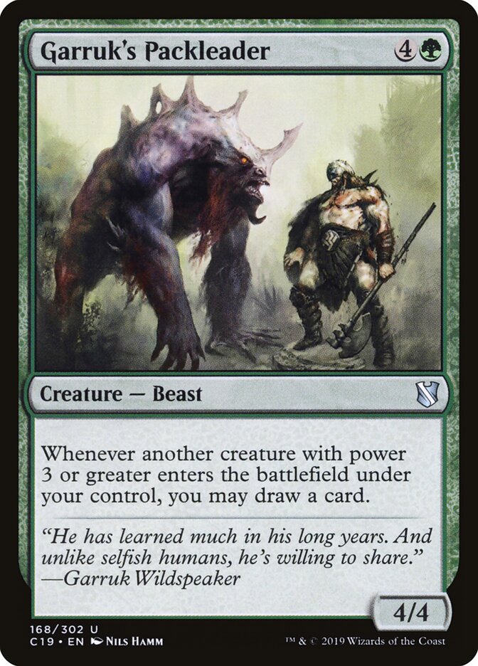 Garruk's Packleader, Commander 2019 · 168/302