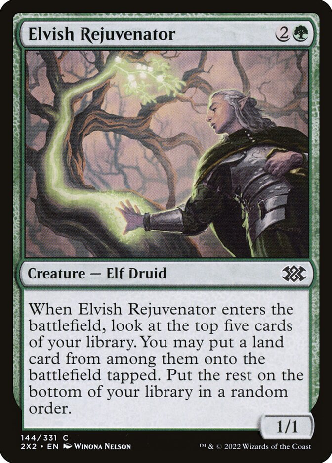 Elvish Rejuvenator, Double Masters 2022 · 144/331