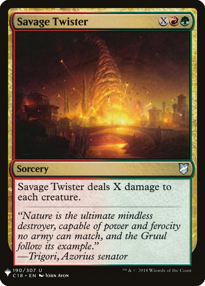 Savage Twister, The List · c18-190