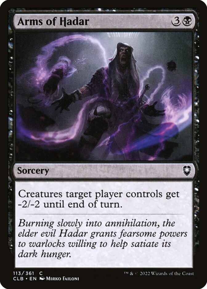 Arms of Hadar, Commander Legends: Battle for Baldur's Gate · 113/361