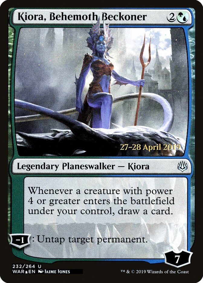 Kiora, Behemoth Beckoner, War of the Spark Promos · 232/264