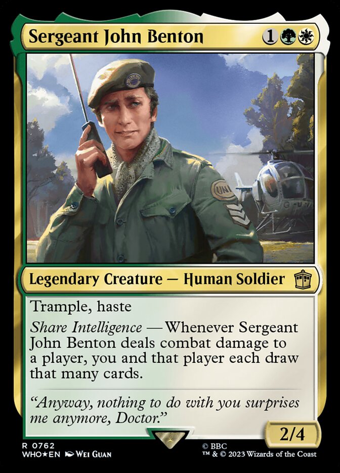 Sergeant John Benton, Doctor Who · 0762