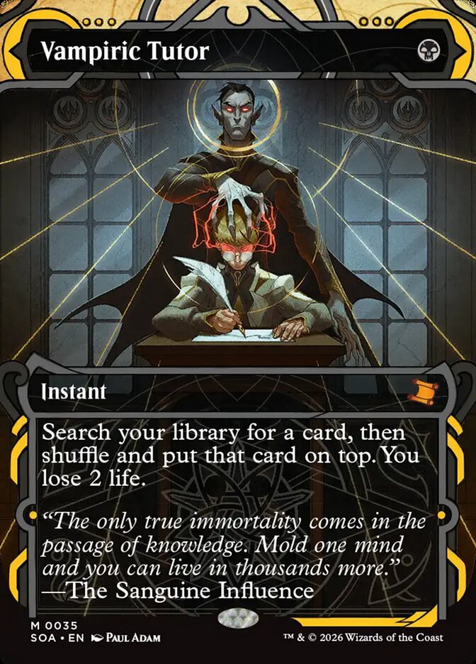 Vampiric Tutor, Secrets of Strixhaven Mystical Archive · 0035