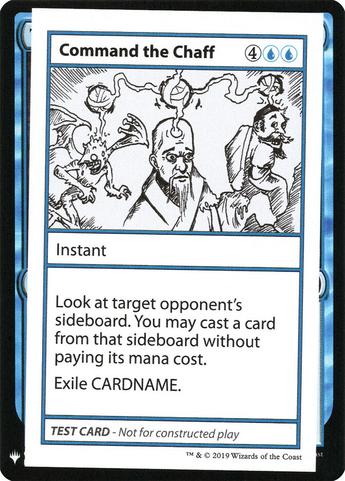 Command the Chaff, Mystery Booster Playtest Cards 2019 · 018/121