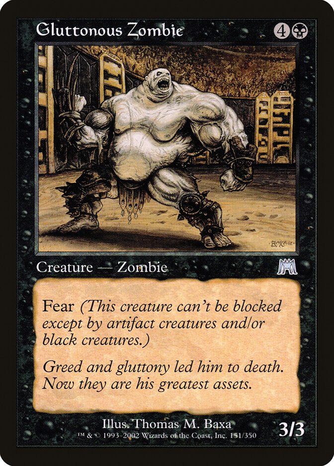 Gluttonous Zombie, Onslaught · 151/350