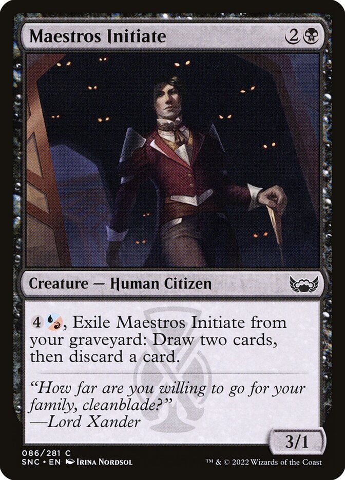 Maestros Initiate, Streets of New Capenna · 086/281