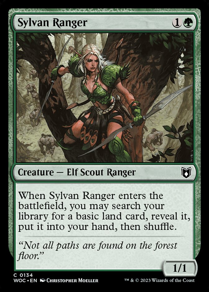 Sylvan Ranger, Wilds of Eldraine Commander · 0134