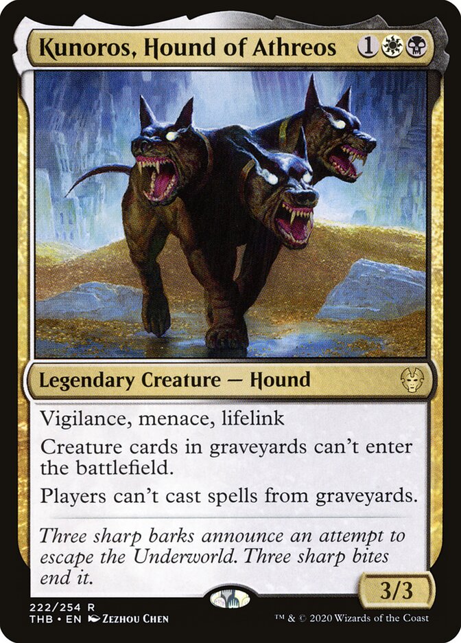 Kunoros, Hound of Athreos, Theros Beyond Death · 222/254