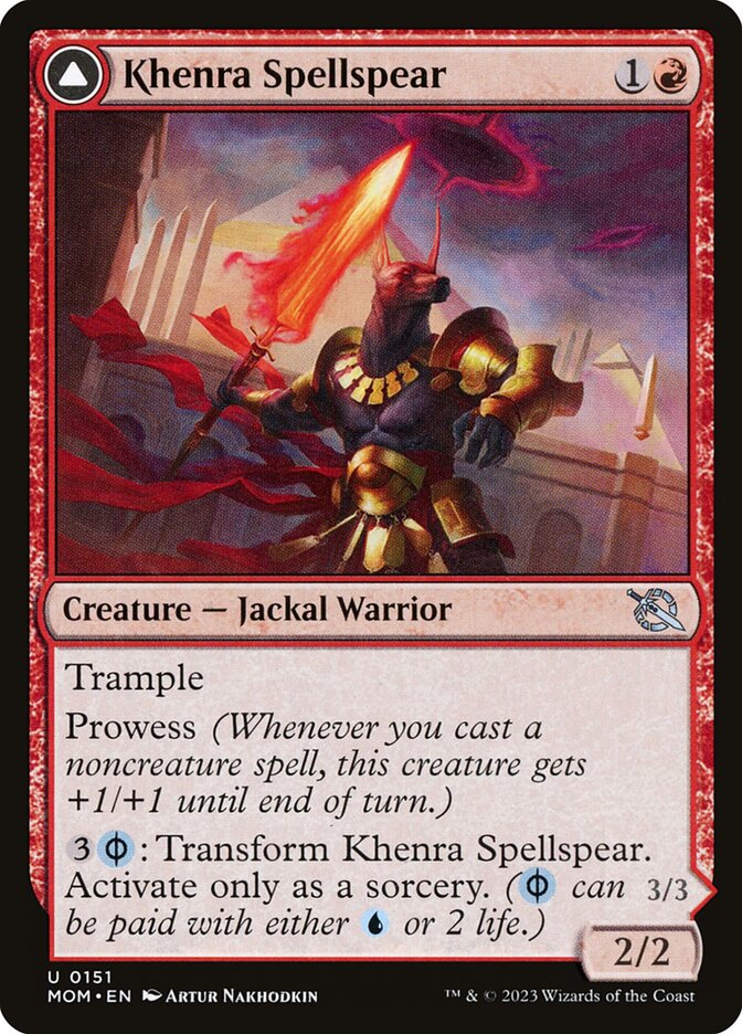 Khenra Spellspear // Gitaxian Spellstalker, March of the Machine · 0151