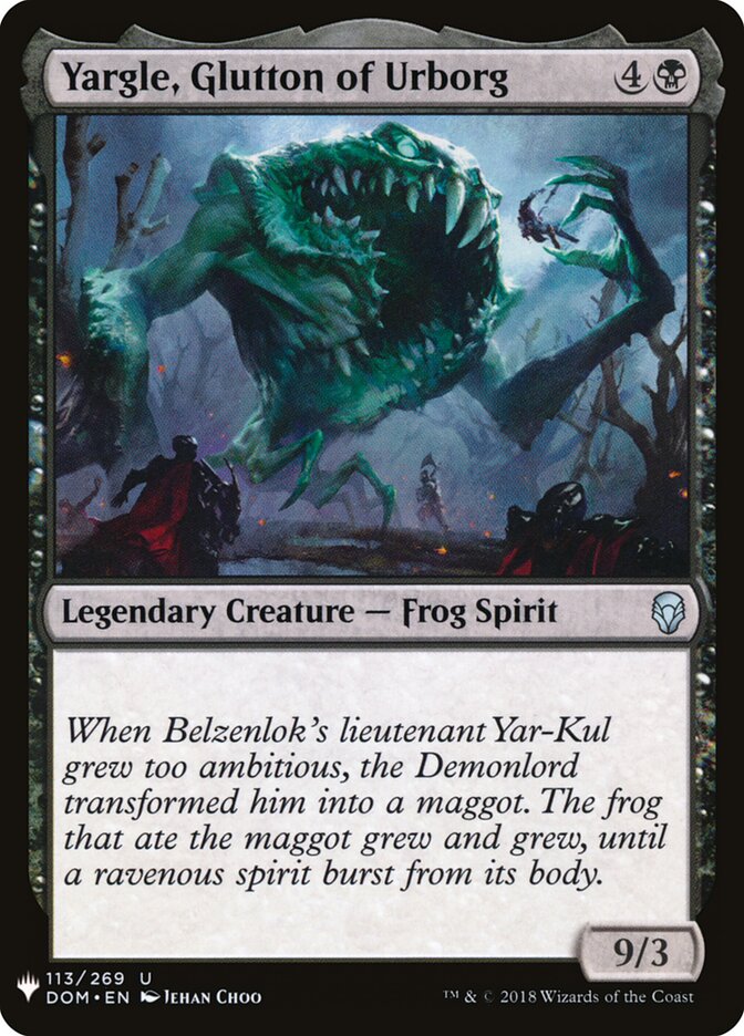 Yargle, Glutton of Urborg, The List · dom-113