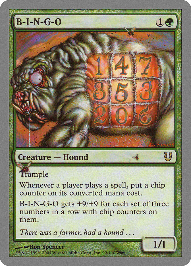 B-I-N-G-O, Unhinged · 92/140