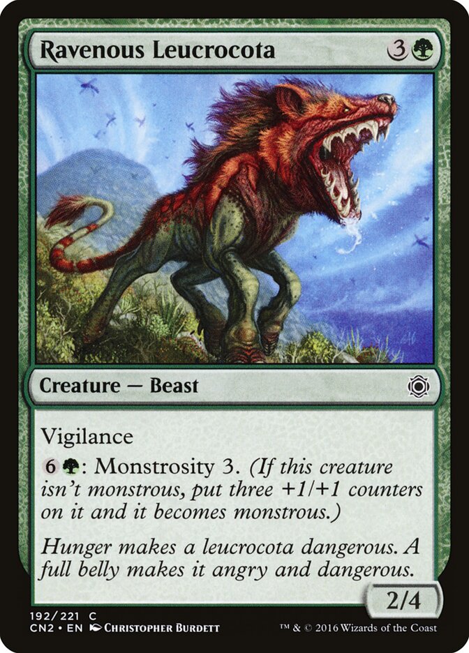 Ravenous Leucrocota, Conspiracy: Take the Crown · 192/221