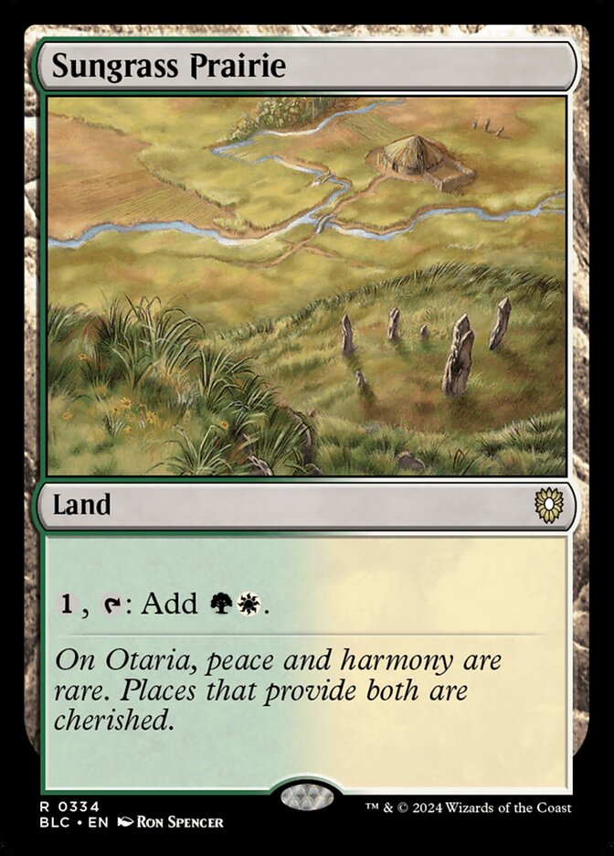 Sungrass Prairie, Bloomburrow Commander · 0334