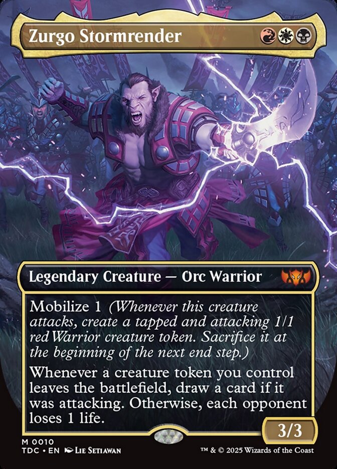 Zurgo Stormrender, Tarkir: Dragonstorm Commander · 0010
