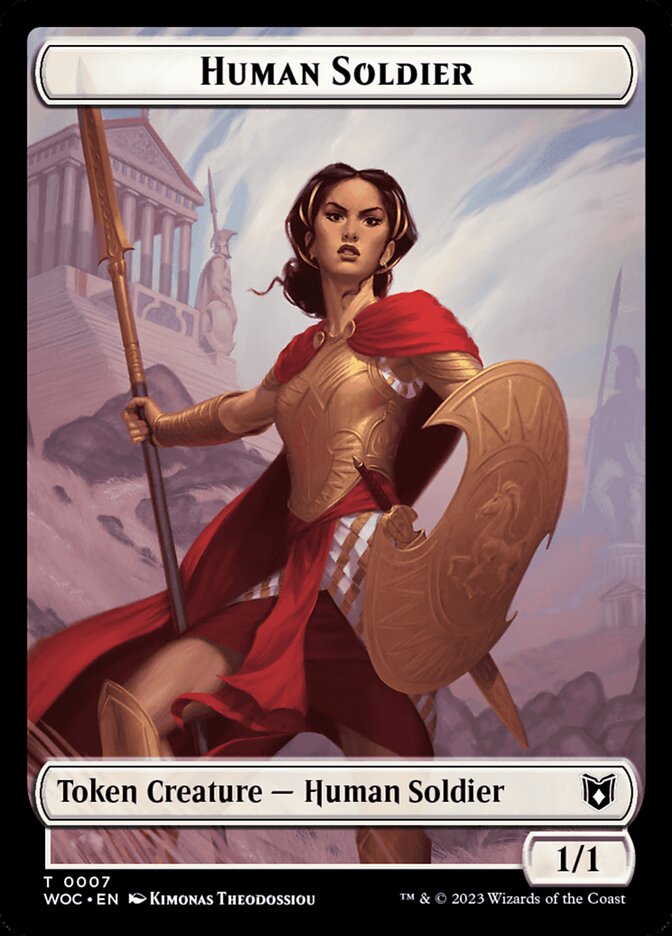 Human Soldier, Wilds of Eldraine Commander Tokens · 0007