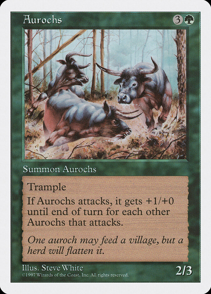 Aurochs, Fifth Edition · 279