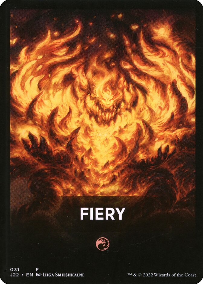 Fiery, Jumpstart 2022 Front Cards · 031