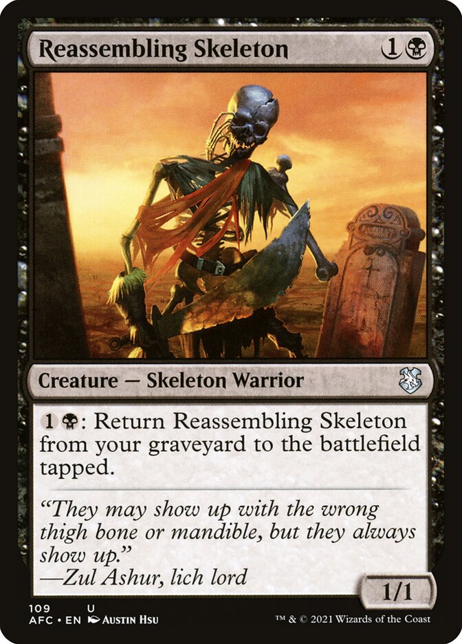 Reassembling Skeleton, Forgotten Realms Commander · 109