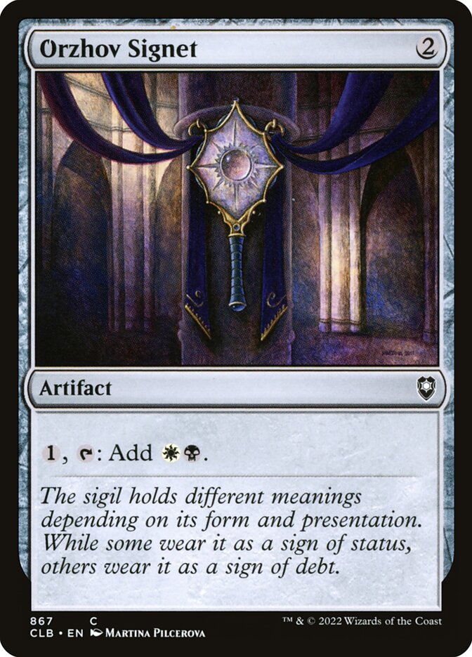 Orzhov Signet, Commander Legends: Battle for Baldur's Gate · 867