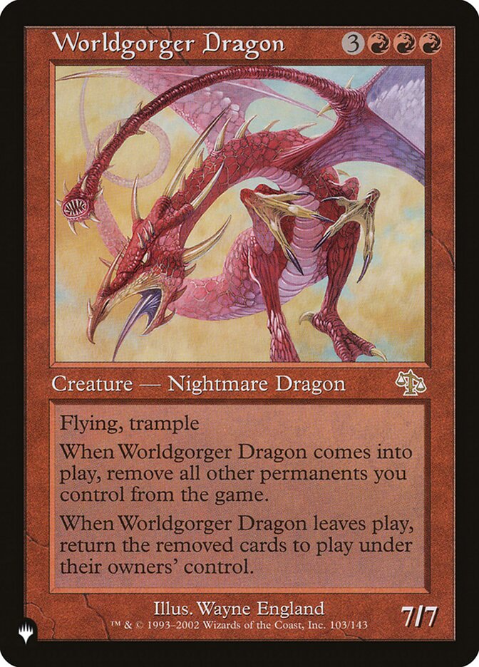 Worldgorger Dragon, The List · jud-103